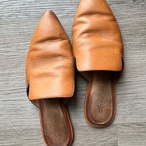 Madewell Women's Tan Leather Mules